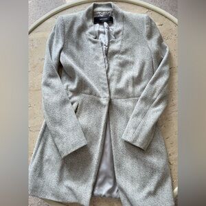 Zara Light Gray Women's Trench Coat